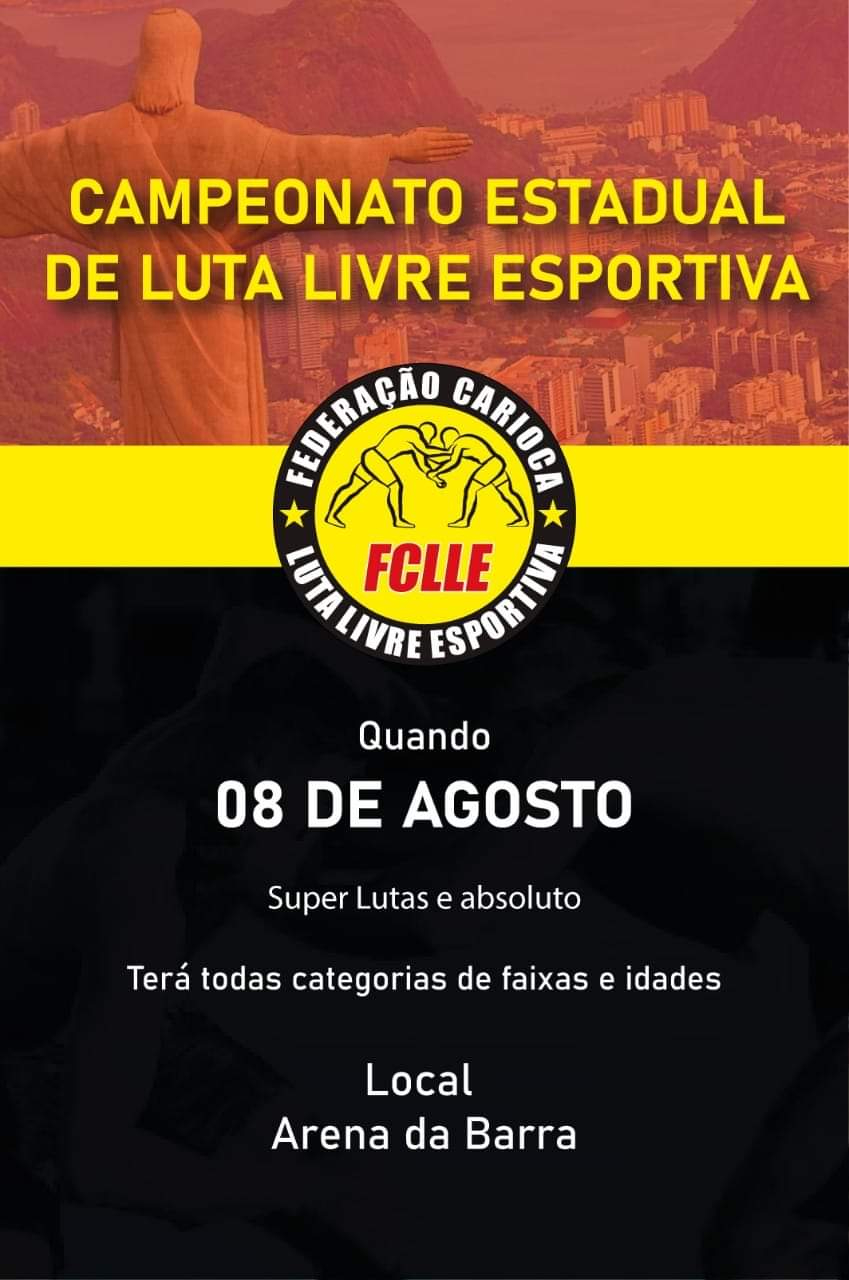 Inscrições para a Copa Brasil de Luta Livre esportiva encerram no dia 31, as1